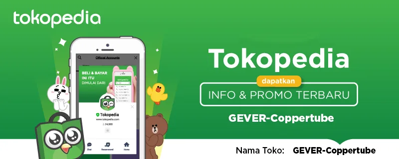 Tokopedia GEVER Coppertube