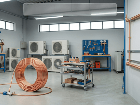 Perbedaan Pipa Tembaga Coil dan Batang untuk Instalasi AC, Mana yang Lebih Baik?