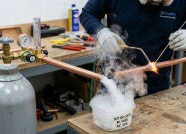 Apa Itu Purging Nitrogen Saat Brazing Pipa Tembaga?